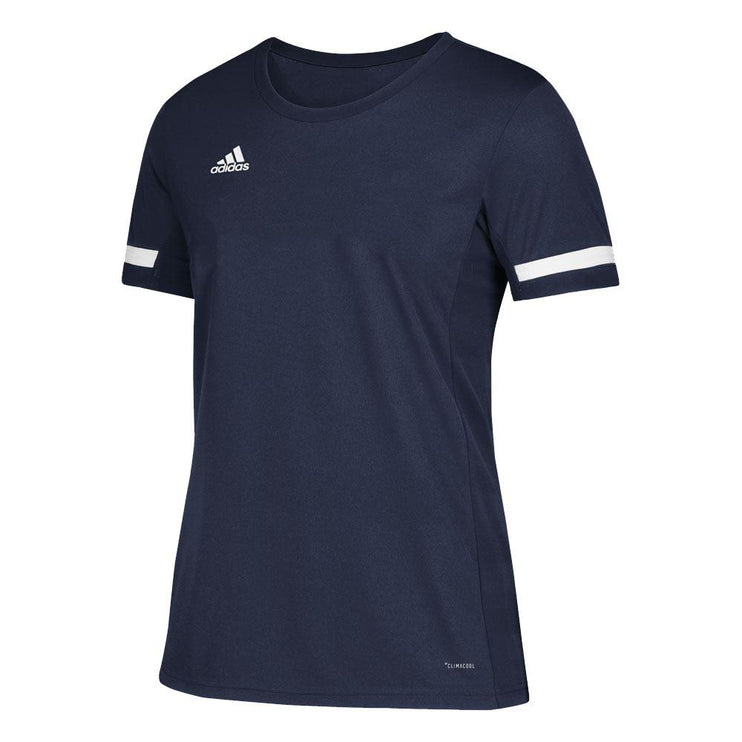 Adidas T19 Youths Short Sleeve Tee Navy/White