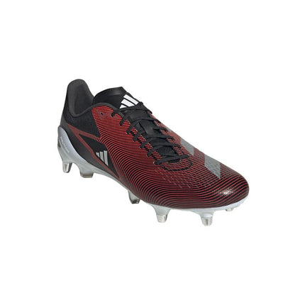 Adidas Adizero RS15 Ultimate SG Rugby Boots Black/Silver/Red