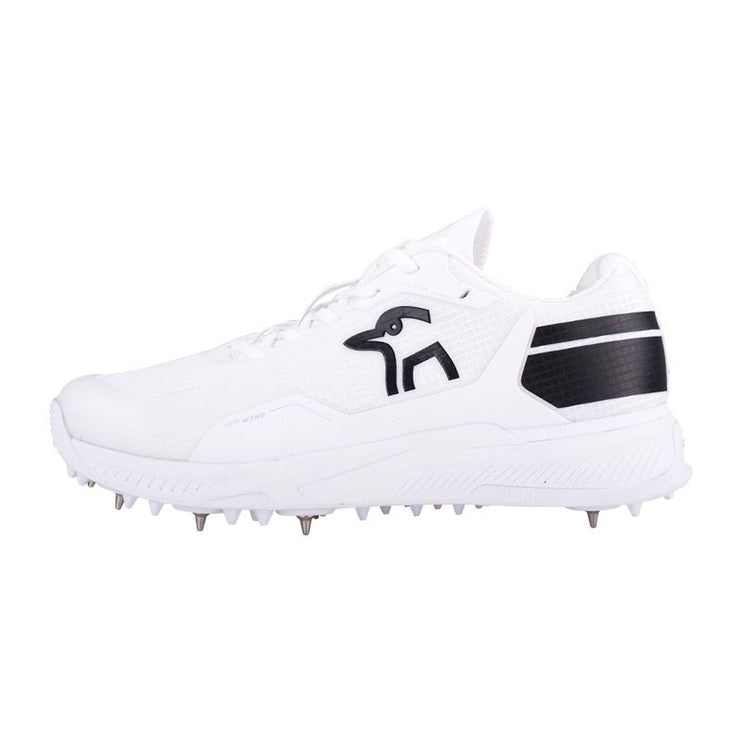 Kookaburra KC Players Spike Junior Cricket Shoes White/Black 2024