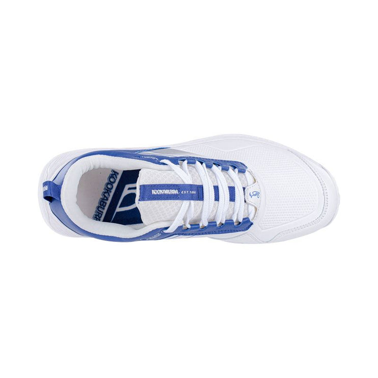 Kookaburra KC 1.0 Spike Cricket Shoes 2023 White/Royal