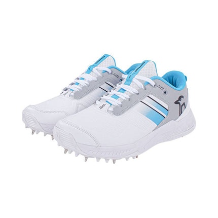 Kookaburra KC 1.0 Spike Cricket Shoes 2023 White/Mint/Grey