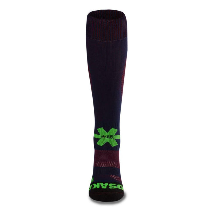 Osaka Sox Hockey Socks - Navy/Red Melange