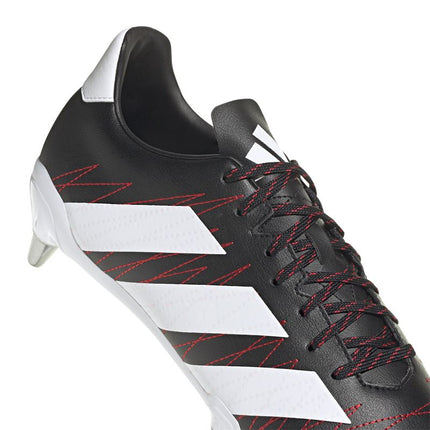 Adidas Kakari SG Rugby Boots Black/Silver/Red