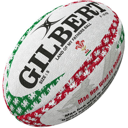 Gilbert Replica Sz 5 Rugby Ball Wales