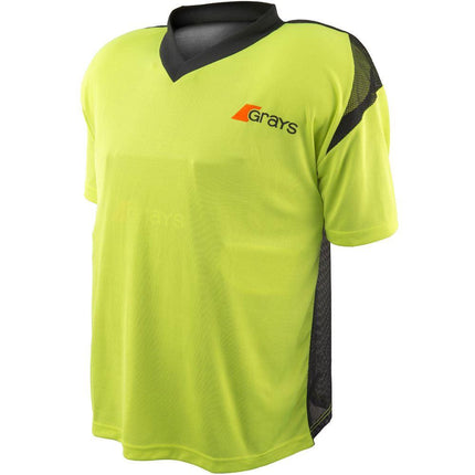 Grays Nitro Short Sleeve Goalkeeping Smock Black/Fluo Yellow