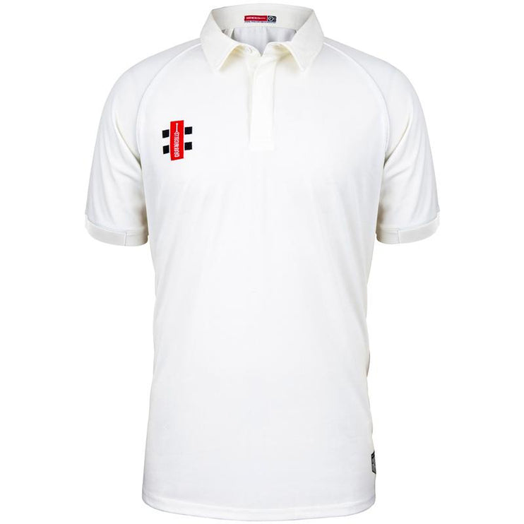 Gray-Nicolls Matrix V2 Short Sleeve Junior Shirt Ivory