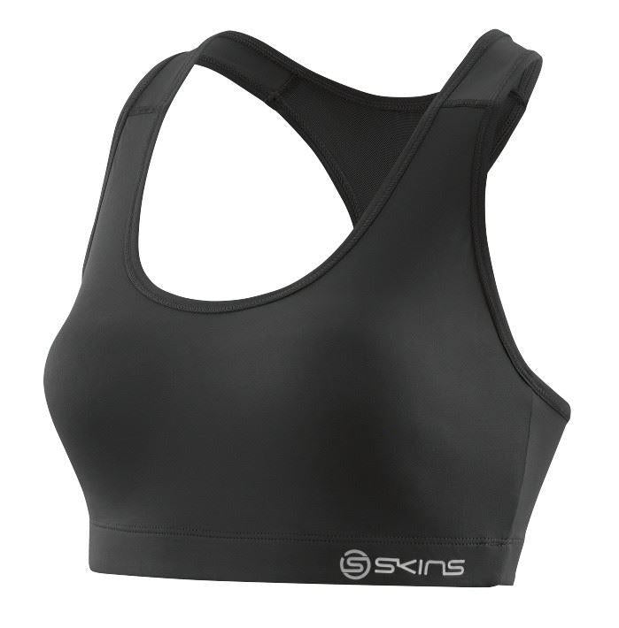 Skins DNAmic Team Womens Sports Bra Top Black