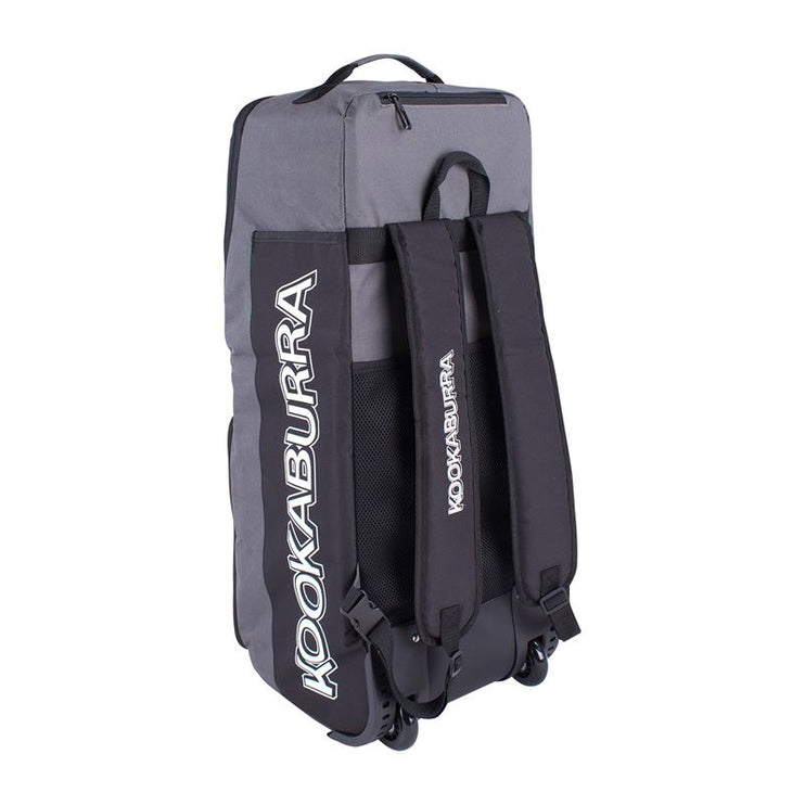 Kookaburra WD6000 Wheelie Duffle Bag Grey/White