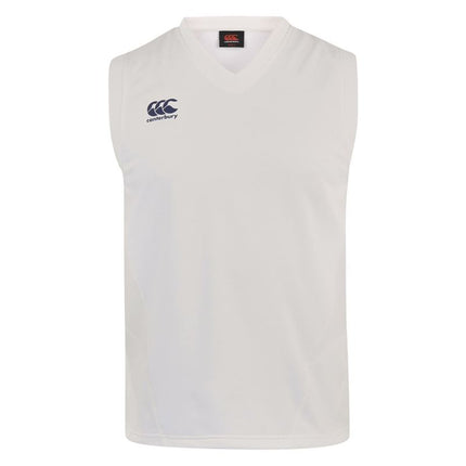 Canterbury Sleeveless Cricket Overshirt Cream Senior