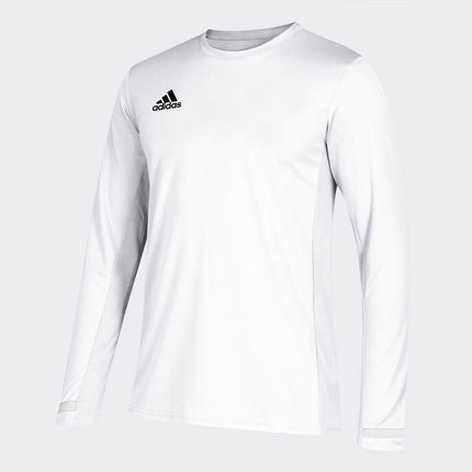 Adidas T19 Mens Long Sleeve Tee White