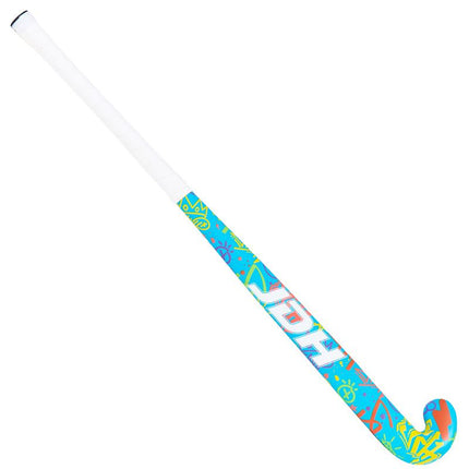 JDH Junior Graffiti Wooden Hockey Stick Blue 2022