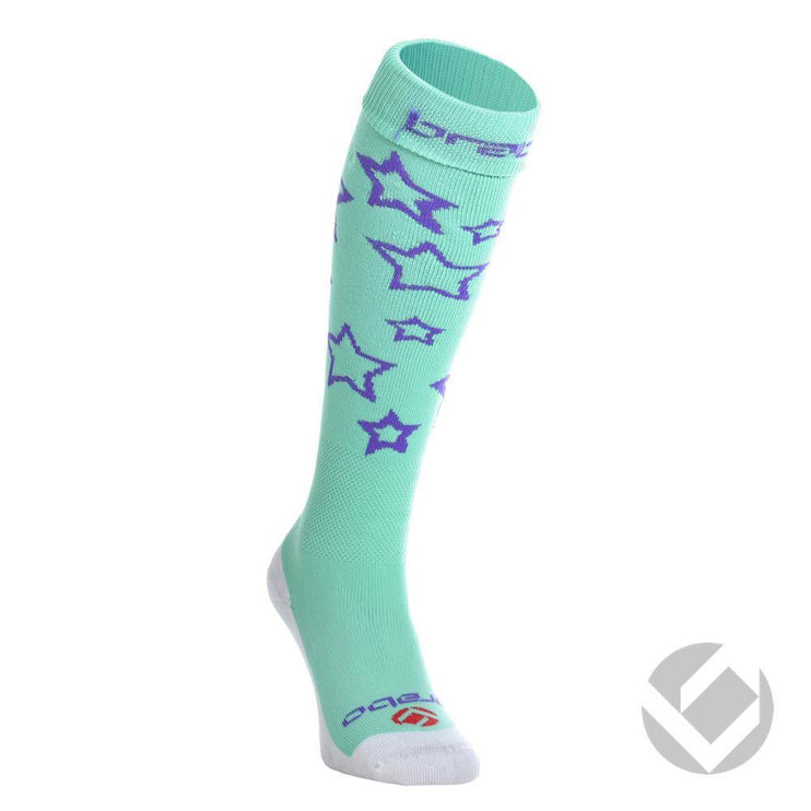 Brabo Socks Stars Lime/Purple