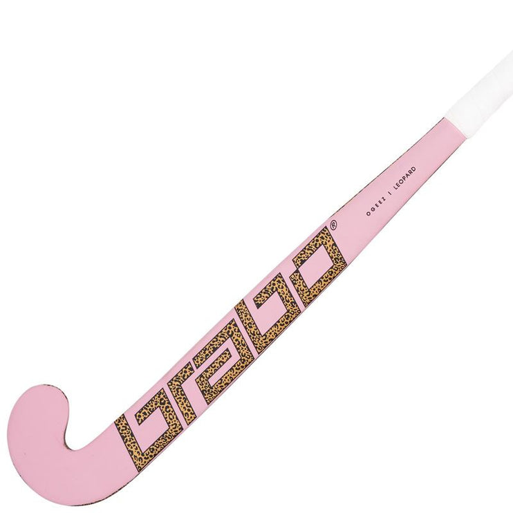 Brabo O'Geez Leopard Soft Pink Junior Wooden Hockey Stick 2022