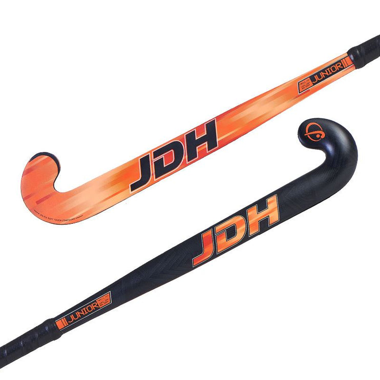 JDH Junior Mid Bow Glass Fibre Hockey Stick Orange 2022