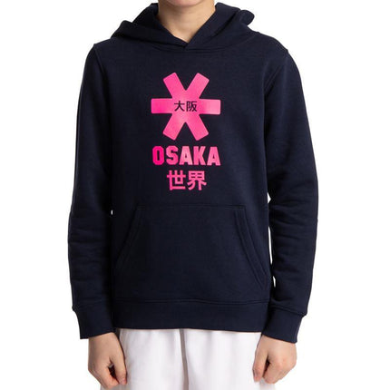 Osaka Deshi Junior Pink Star Hoody Navy Melange