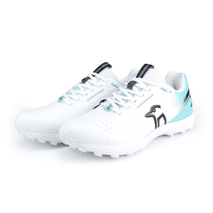 Kookaburra KC 3.0 Rubber Cricket Shoes White/Aqua 2024