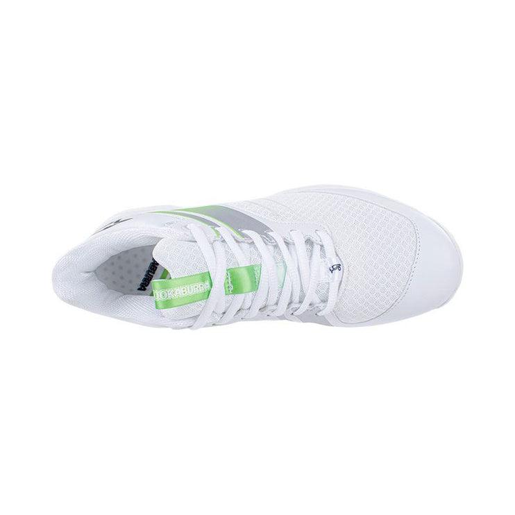 Kookaburra KC 3.0 Spike Junior Cricket Shoes 2023 White/Lime