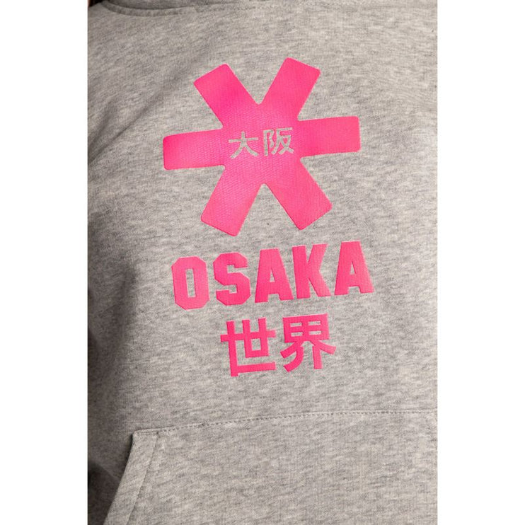 Osaka Deshi Kids Hoodie Pink Star Heather Grey