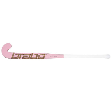 Brabo O'Geez Leopard Soft Pink Junior Wooden Hockey Stick 2022