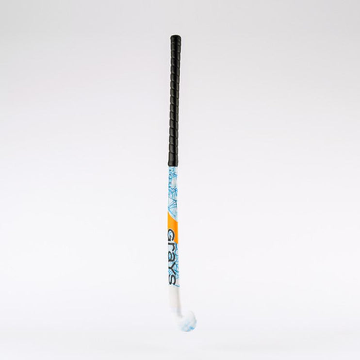 Grays Rogue Ultrabow Micro Wooden Hockey Stick White/Blue 2023