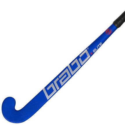 Brabo Elite 2 WTB TeXtreme Blue/Silver/Red Junior CC Composite Hockey Stick 2022