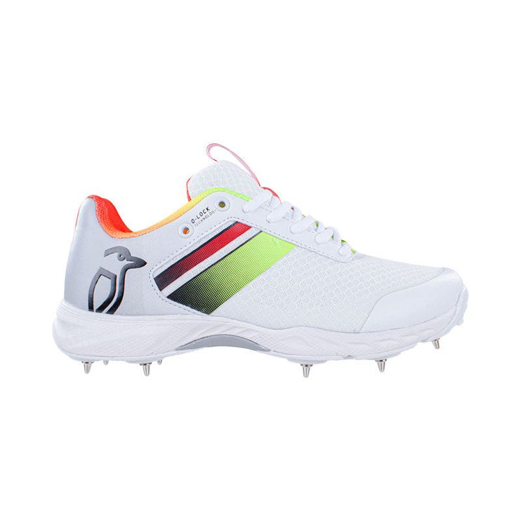 Kookaburra KC 2.0 Spike Junior Cricket Shoes 2023 White/Red/Yellow