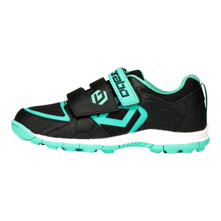 Brabo Velcro Hockey Shoes 2023 Black/Turquoise