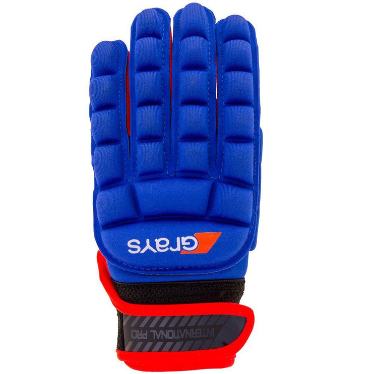 Grays International Pro Left Hand Glove Navy/Fluo Red