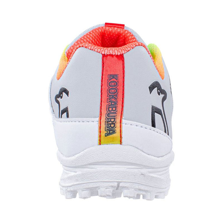 Kookaburra KC 5.0 Rubber Junior Cricket Shoes 2023 White/Red/Yellow