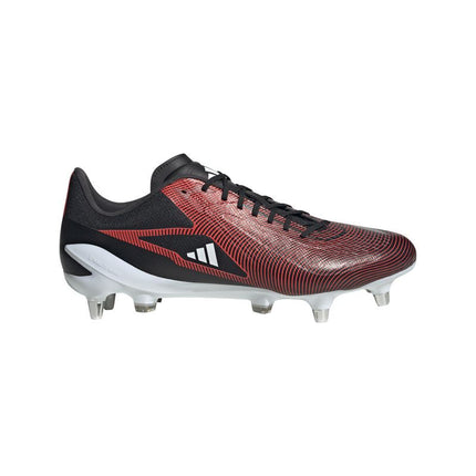 Adidas Adizero RS15 Ultimate SG Rugby Boots Black/Silver/Red