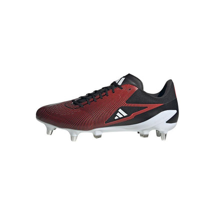 Adidas Adizero RS15 Ultimate SG Rugby Boots Black/Silver/Red