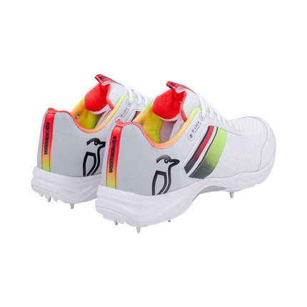 Kookaburra KC 2.0 Spike Cricket Shoes 2023 White/Red/Yellow