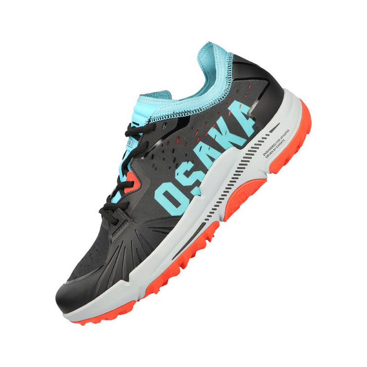 Osaka IDO Mk1 Hockey Shoe Standard Fit Analogue Black/Aqua Blue