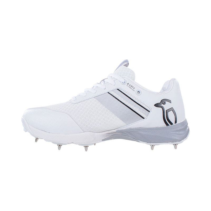 Kookaburra KC 2.0 Spike Cricket Shoes 2023 White/Grey