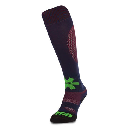 Osaka Sox Hockey Socks - Navy/Red Melange