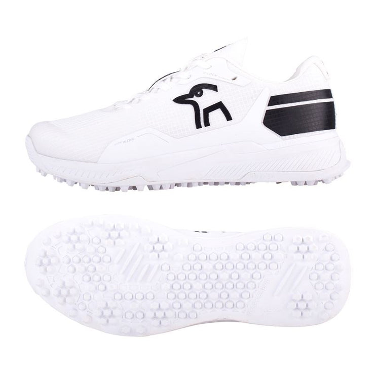 Kookaburra KC Players Rubber Cricket Shoes White/Black 2024