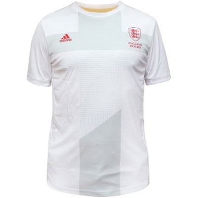 Adidas England Hockey Youth Away Replica Jersey White