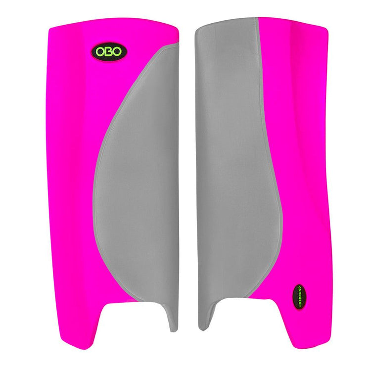 OBO Robo Hi-Rebound Leg Guards Grey/Pink