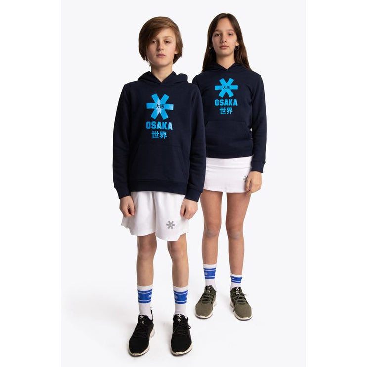 Osaka Deshi Kids Hoodie Blue Star Navy Melange