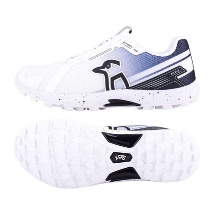 Kookaburra KC 2.0 Rubber Cricket Shoes White/Black 2024