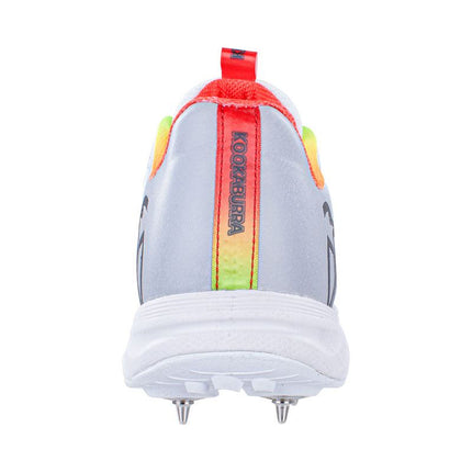 Kookaburra KC 2.0 Spike Junior Cricket Shoes 2023 White/Red/Yellow