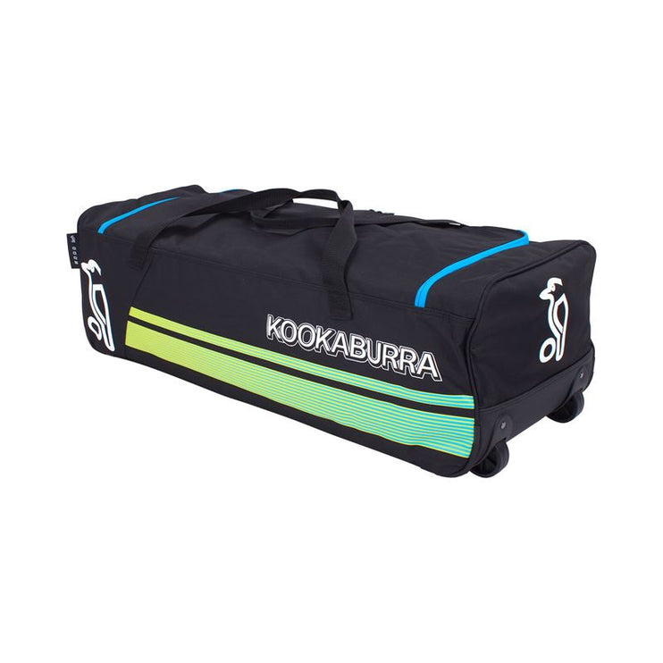 Kookaburra 9000 Wheelie Bag 2023 Black/Aqua