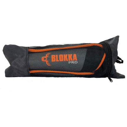 Blokka Pro Shinguards Without Straps Dark Grey/Orange