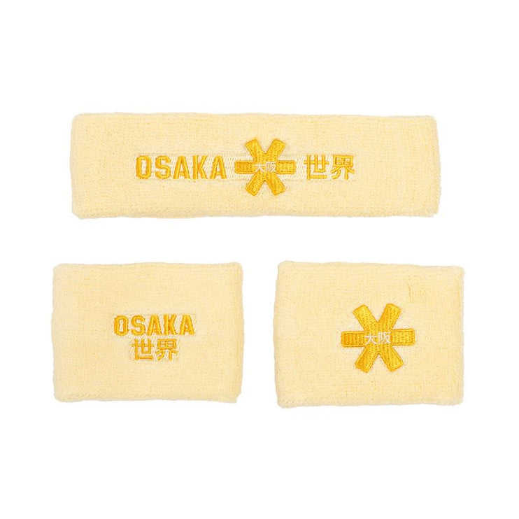 Osaka Sweatband Set 2.0 Faded Yellow