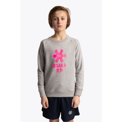 Osaka Deshi Kids Sweater Pink Star Heather Grey