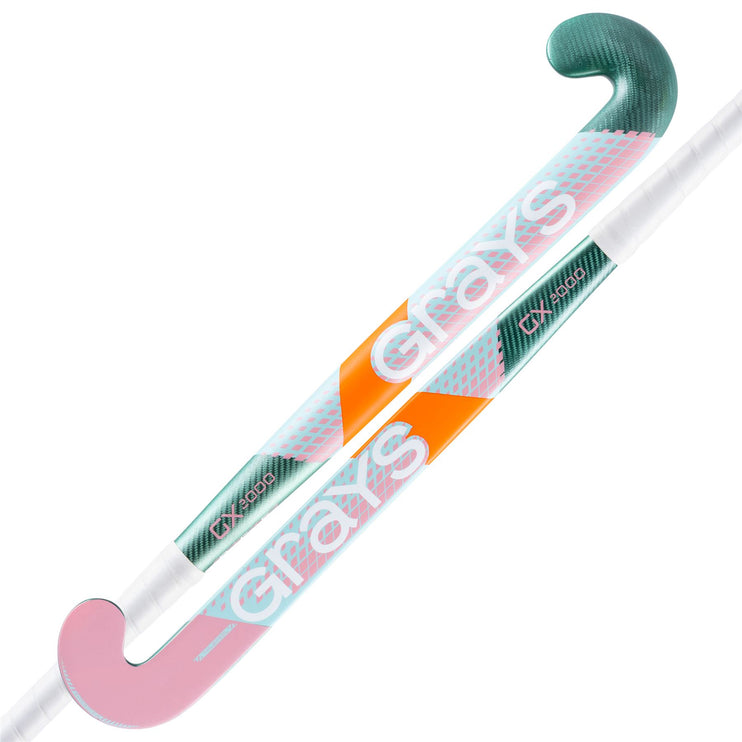 Grays GX2000 Dynabow Mint-Coral Junior Hockey Stick 2023