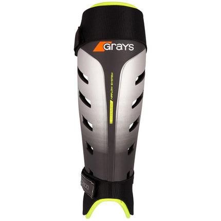 Grays G800 Shinguards Black/Neon Yellow