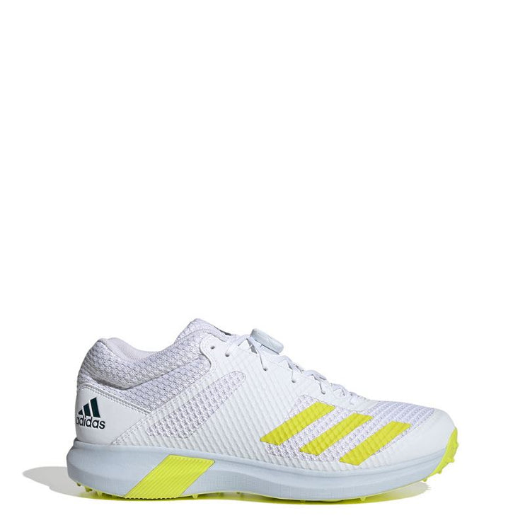 Adidas Adipower Vector Mid Cricket Shoe 2022 White/Yellow