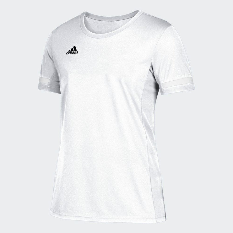 Adidas T19 Youths Short Sleeve Tee White