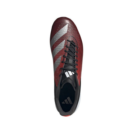 Adidas Adizero RS15 Ultimate SG Rugby Boots Black/Silver/Red